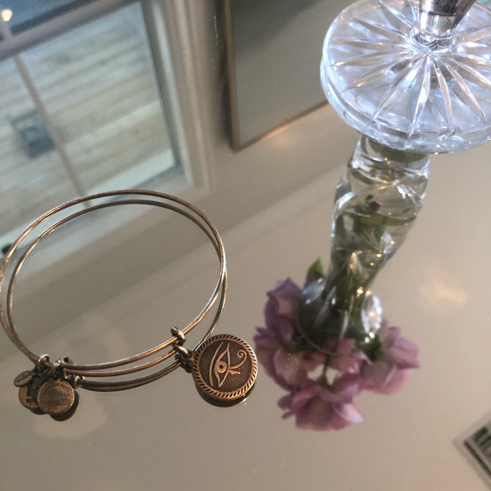 Alex and Ani brass bracelet, eye of Horus original